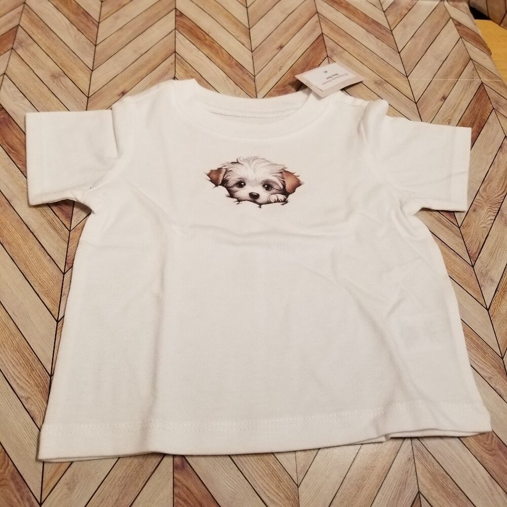 Baby Shirt – Maltese Puppy Graphic Tee